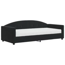 czarna-lezanka-2-w-1-z-materacem-222-x-100-x-75-cm
