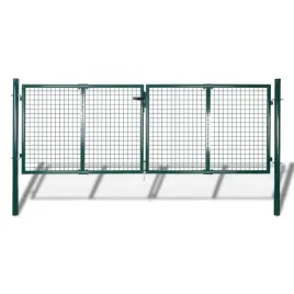 brama-ogrodzeniowa-stalowa-306x125-cm-zielona