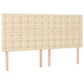 zaglowki-do-lozka-4-szt-kremowe-100x5x78-88-cm-tkanina