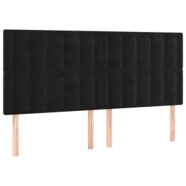 zaglowki-do-lozka-4-szt-czarny-100x5x78-88-cm-aksamitny