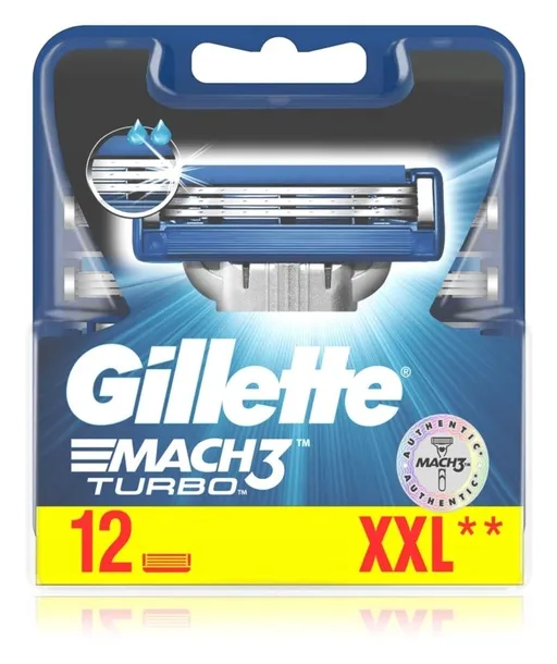GILLETTE MACH 3 TURBO OSTRZA 12szt 100% ORYGINAŁ