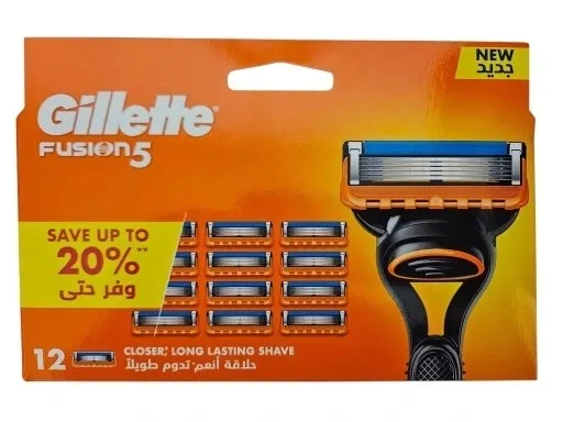 GILLETTE FUSION 5 OSTRZA WYMIENNE DO MASZYNKI DO GOLENIA 12SZT