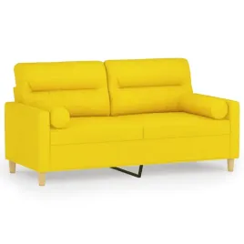 2-osobowa-sofa-z-poduszkami-jasnozolta-140-cm-tkanina
