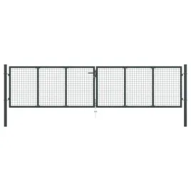 brama-ogrodowa-z-siatki-ocynkowanej-stal-400x100-cm-szara