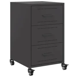 szafka-nocna-z-walcowanej-stali-3-szuflady-czarna-36x39x59-cm