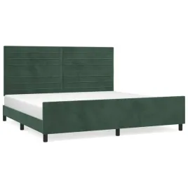 rama-lozka-z-zaglowkiem-ciemnozielona-203-x-206-x-118-128-cm
