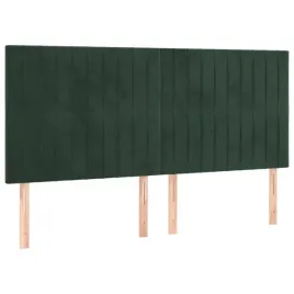 zaglowki-do-lozka-4-szt-ciemnozielone-90x5x78-88cm-aksamit