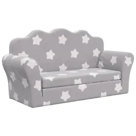 2-os-sofa-dla-dzieci-rozkladana-szara-w-gwiazdki-plusz