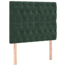 zaglowki-do-lozka-2-szt-ciemnozielony-100x7x78-88cm-aksamit
