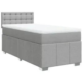 lozko-kontynentalne-jasnoszare-200-x-90-x-1005-cm-z-materacem-i-toppere