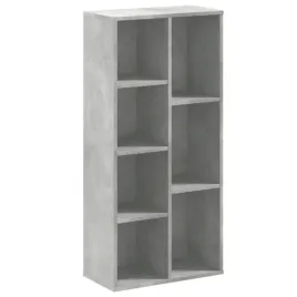 biblioteczka-z-7-polkami-drewnopochodnymi-szarosc-betonu-50x25x105-cm
