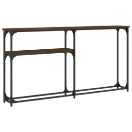 stolik-konsolowy-z-metalowa-rama-brazowy-dab-145x225x75-cm