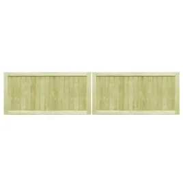 furtki-ogrodowe-2-szt-impregnowana-sosna-300-x-75-cm