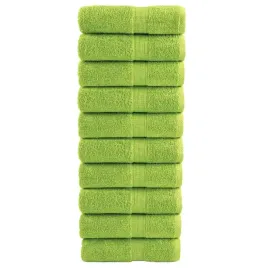 reczniki-toaletowe-premium-solund-10-szt-zielone-jablko-30x30-cm-600-gsm