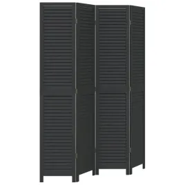 parawan-pokojowy-4-panelowy-czarny-lite-drewno-paulowni
