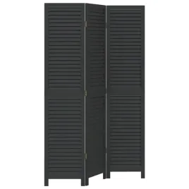 parawan-pokojowy-3-panelowy-czarny-lite-drewno-paulowni