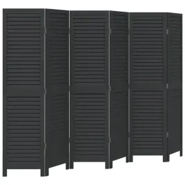 parawan-pokojowy-6-panelowy-czarny-lite-drewno-paulowni