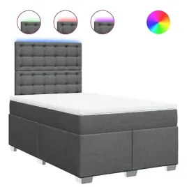 lozko-kontynentalne-ciemnoszare-200x120x1405-1505-cm-z-led-i-topperem