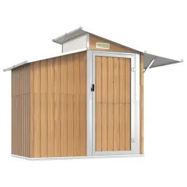 szopa-ogrodowa-brazowa-270x130x2085-cm-stal-galwanizowana