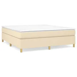 lozko-kontynentalne-203-x-160-x-35-cm-kremowe-z-materacem-160-x-200-cm