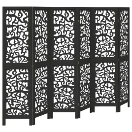parawan-pokojowy-6-panelowy-czarny-lite-drewno-paulowni