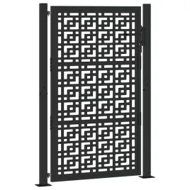 brama-ogrodowa-czarna-105x155-cm-stalowy-wzor-krzyza