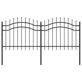 ogrodzenie-ogrodowe-z-wlocznia-czarne-239x100-cm-stal-malowana-proszk