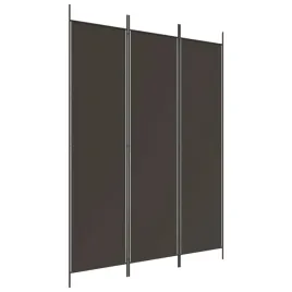 parawan-skladany-z-tkaniny-i-zelaza-brazowy-150-x-200-cm