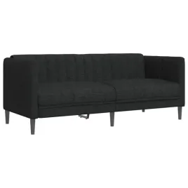 sofa-2-osobowa-czarna-tapicerowana-tkanina