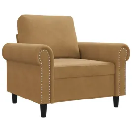 fotel-brazowy-60-cm-obity-aksamitem