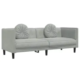 sofa-3-osobowa-z-poduszkami-jasnoszara-aksamit