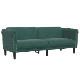 sofa-3-osobowa-ciemnozielona-tapicerowana-aksamitem