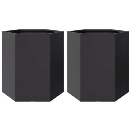 donice-ogrodowe-2-szt-czarne-szesciokatne-46x40x45cm-stal
