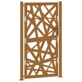 brama-ogrodowa-105x180-cm-stal-nierdzewna-lekka-konstrukcja