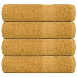 reczniki-kapielowe-4-szt-zloty-100x150-cm-360-gsm-100percent-bawelna