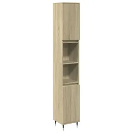 szafka-lazienkowa-z-6-przegrodkami-dab-sonoma-30x30x190-cm