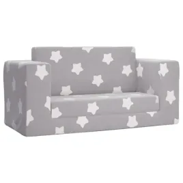 2-os-sofa-dla-dzieci-rozkladana-szara-w-gwiazdki-plusz