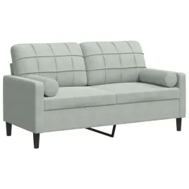 2-osobowa-sofa-z-poduszkami-jasnoszara-140-cm-aksamit
