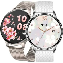 smartwatch-zegarek-damski-polskie-menu-wielofunkcyjny-300mah-amoled-2-paski