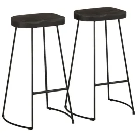 hokery-barowe-2-szt-czarny-45x40x78-cm-drewno-lite-mango
