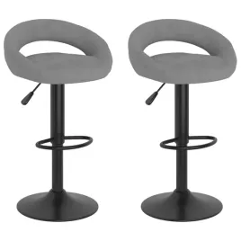 stolki-barowe-2-szt-jasnoszare-obite-aksamitem