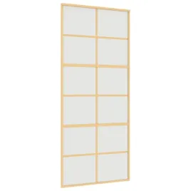 drzwi-przesuwne-zlote-90x205-cm-mrozone-szklo-esg-aluminium