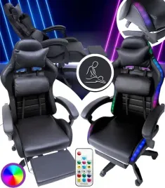 fotel-gamingowy-obrotowy-regulowany-dla-gracza-czarny-led-rgb