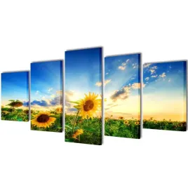 zestaw-obrazow-canvas-200-x-100-cm-sloneczniki