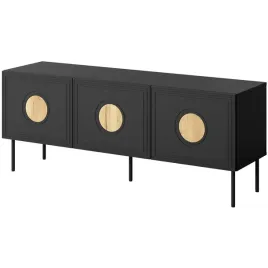 komoda-rtv-lazzo-150-czarny-mat-dab-craft