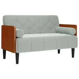 sofa-dwuosobowa-z-poduszkami-walkowymi-jasnoszara-110-cm
