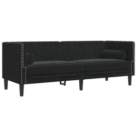 sofa-chesterfield-z-walkami-trzyosobowa-czarna-aksamit