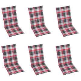 poduszki-na-krzesla-ogrodowe-6-szt-czerwona-krata-120x50x3-cm
