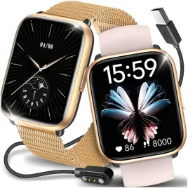 smartwatch-piekny-zegarek-damski-wodoodporny-polskie-menu-zestaw-2-paskow