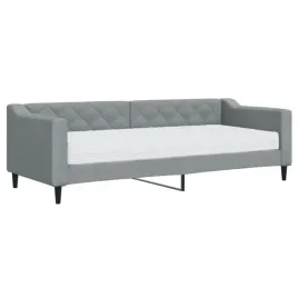 lozko-dzienne-2-w-1-z-materacem-jasnoszare-223-x-90-x-67-cm